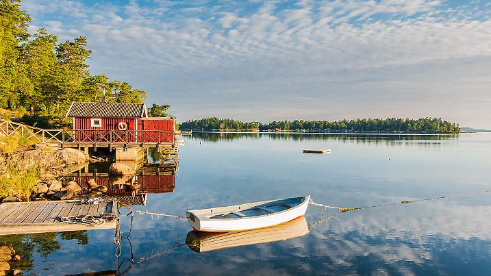 Archipelago on the Baltic Sea coast in Sweden.