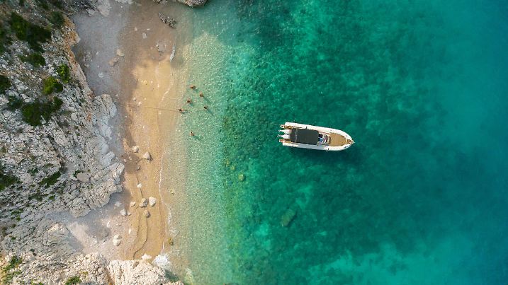 Sailboat in sea