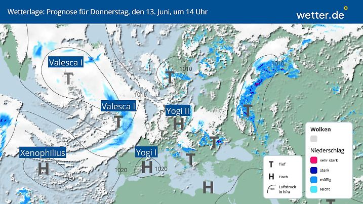 Wetterlage in Deutschland