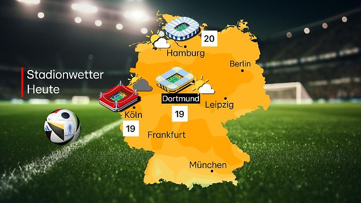 EM-Spiele der Europameisterschaft am Samstag, 22. Juni