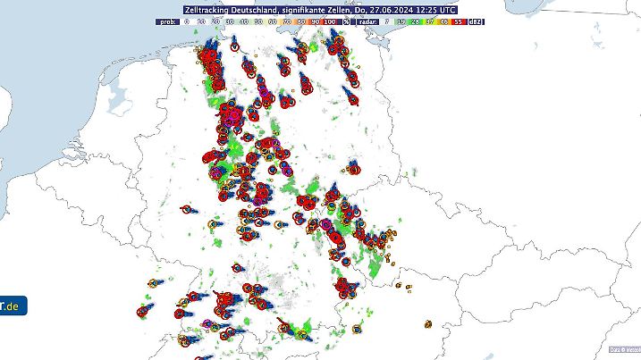Stormtracking über Deutschland