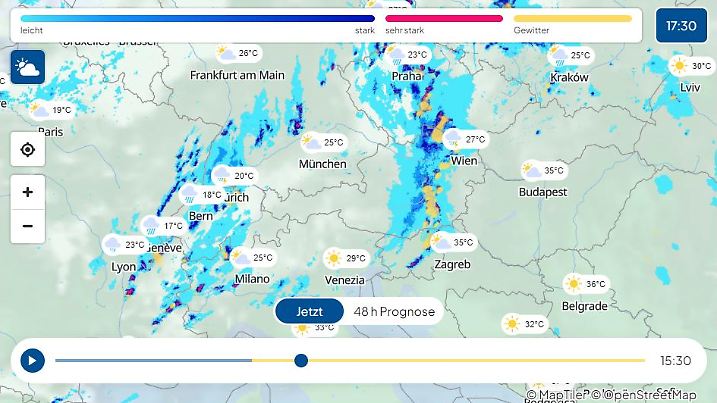Regenradar wetter.de