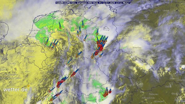 Superzelle über Sachsen und Brandenburg