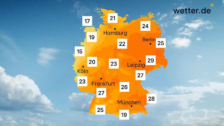 Temperaturkontraste in Deutschland
