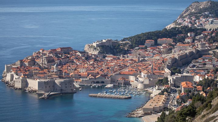 View of Dubrovnik, one of the most beautiful cities in the world, from Mount Srdj near Dubrovnik, Croatia on January 30, 2022. Photo: Grgo Jelavic/PIXSELL