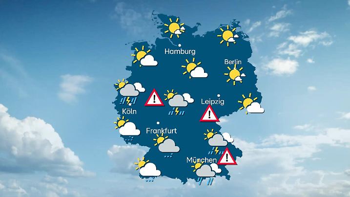 Wetterprognose für Donnerstagnachmittag