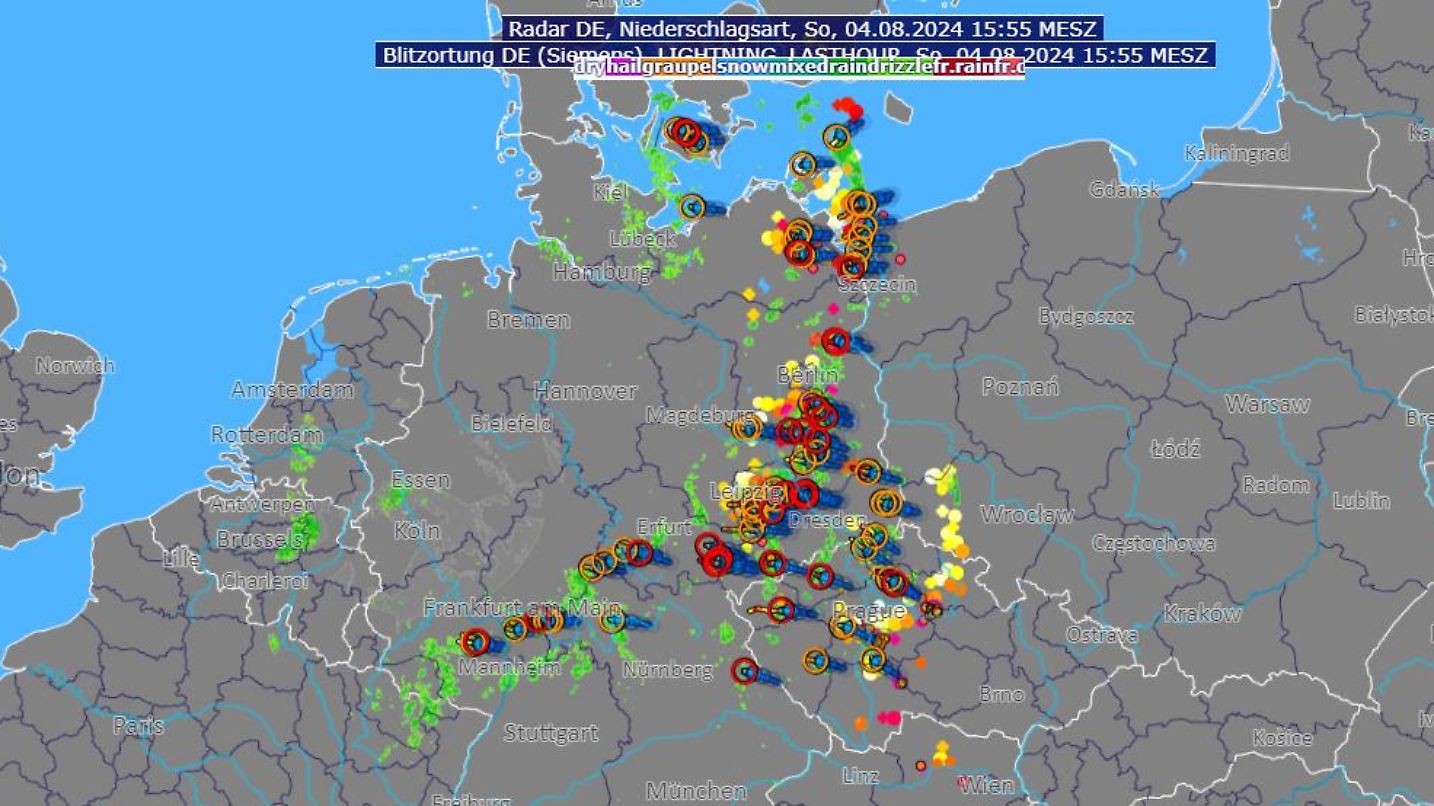 Wetter und Wetterthemen am 04.08.2024: Osten geht mit Gewittern und ...