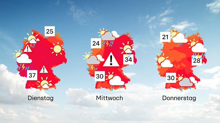 3-Tage-Trend für Deutschland