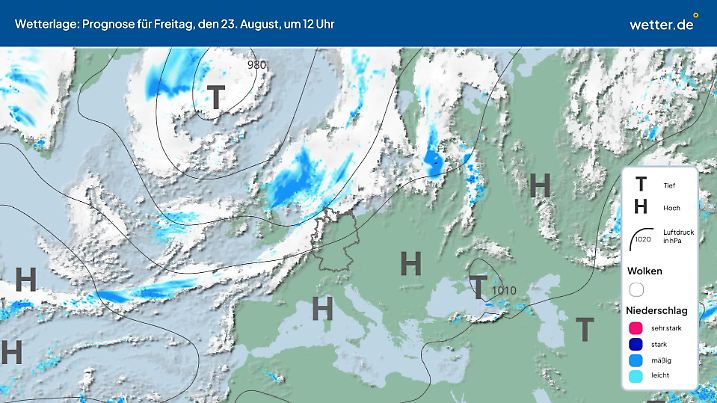 Wetterlage ECMWF freitag