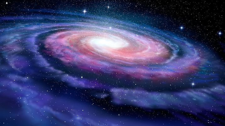 Spiral galaxy, illustration of Milky Way