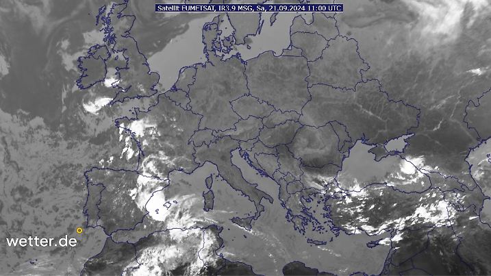 Satellitenbild am Samstagmittag, 21.09.2024