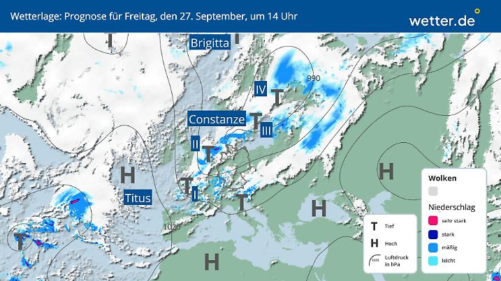 Die Wetterlage am 27. 9. 2024: