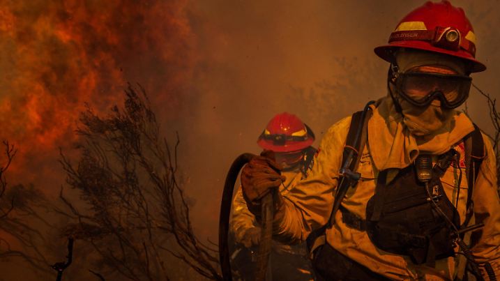 Waldbrand in Südafrika.
