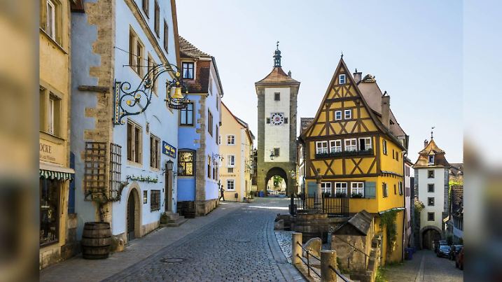 „Das Pönlein“ ist das Wahrzeichen von Rothenburg ob der Tauber.