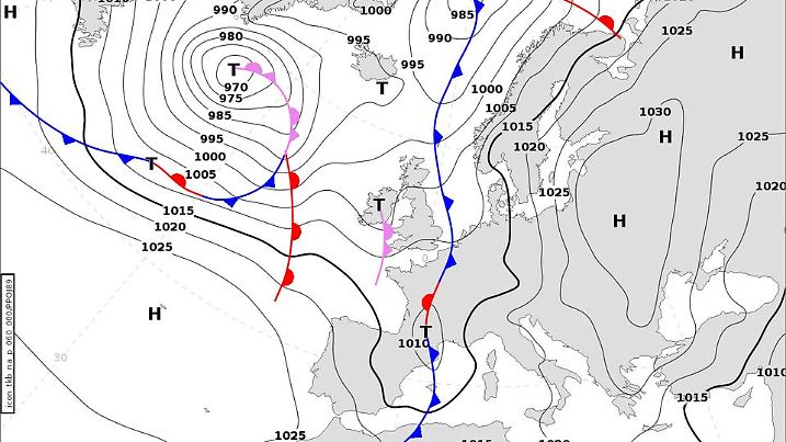 Wetterlage am Mittwoch, 16.10.2024
