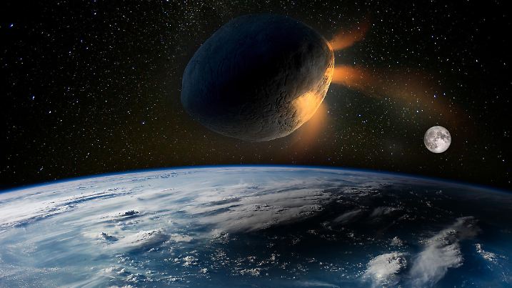 Huge asteroid hits the planet Earth. Elements of this image furnished by NASA.

/NASA urls:
https://www.nasa.gov/feature/jpl/fizzing-sodium-could-explain-asteroid-phaethon-s-cometlike-activity
(https://www.nasa.gov/sites/default/files/thumbnails/image/1_sodium-asteroid-phaethon-16.jpg)
https://images.nasa.gov/details-GSFC_20171208_Archive_e000868.html
https://solarsystem.nasa.gov/resources/429/perseids-meteor-2016/ 
https://images.nasa.gov/details-iss040e088891.html