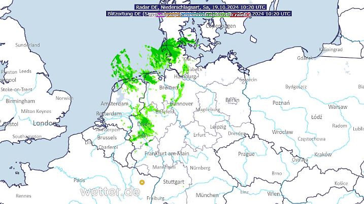 Bild vom Regenradar um 12:20 Uhr