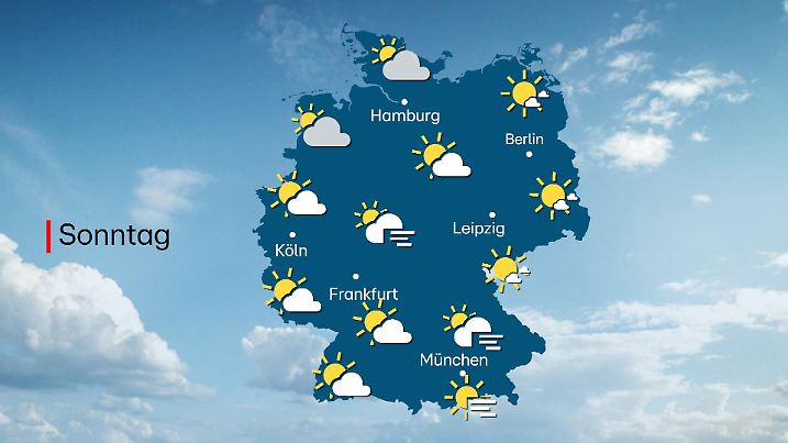 Das Wetter für Sonntag, 20.10.2024