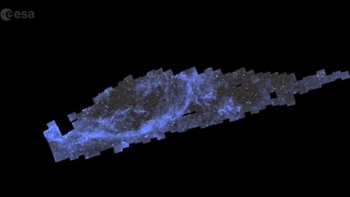 Erster Teil einer kosmischen Karte