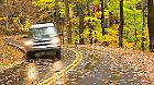Dazzling fall foliage in the Smoky Mountains.