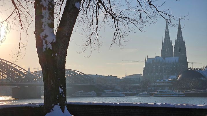 Winterwetter in Köln am 18. Januar 2024