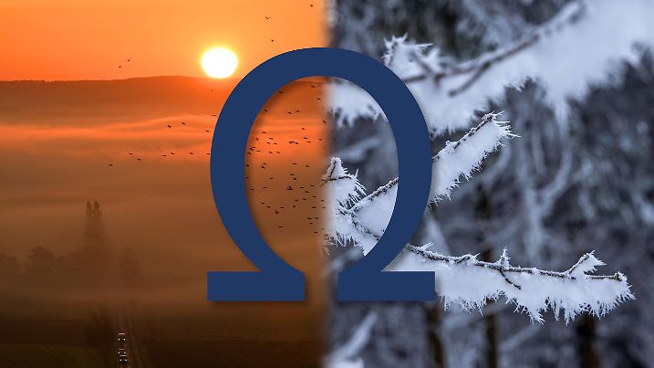 Das Omega bringt Ruhe ins Wetter. Ob es dabei warm oder kalt ist, entscheidet die genaue Lage.