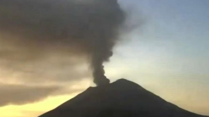 Der Vulkan Popocatepetl pustet schon tagelang Asche in die Luft.