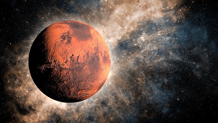 Planet Mars in space.

Map:
https://trek.nasa.gov/mars/