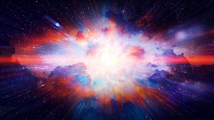Space and Galaxy gas dust light speed moving travel colorful. Elements of this image furnished by NASA.