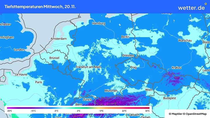 Polarluft bringt Frost und Bodenfrost.