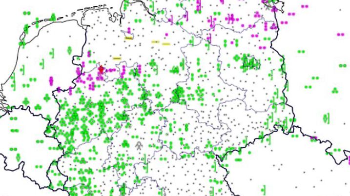 Schneefallgrenze erreicht das Ruhrgebiet
