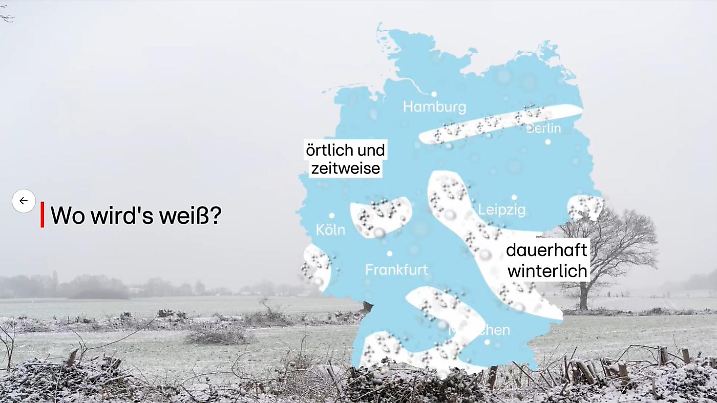 Übersicht: Hier wird es jetzt weiß in Deutschland.