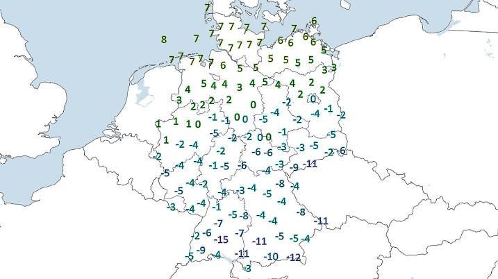 wetterglobus Kaelte