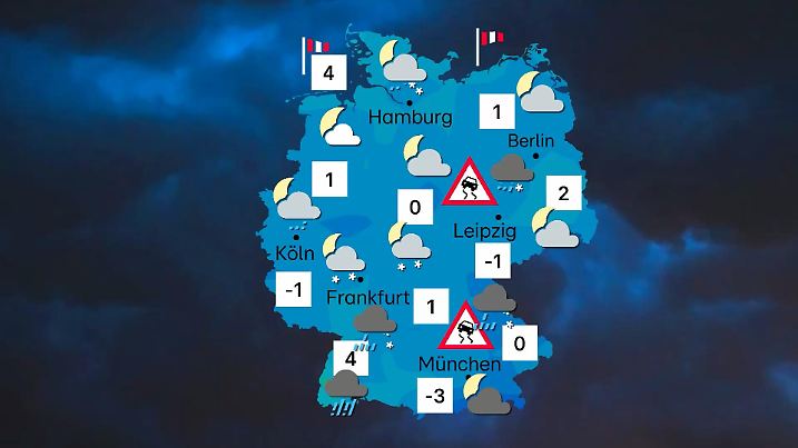 Wetter in der Nacht zum 8. Januar 2025