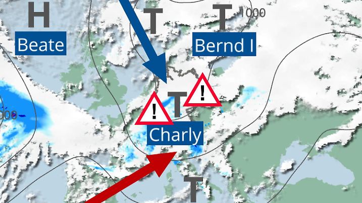 Gefährliche Grenzwetterlage: Polarluft trifft auf feuchte Atlantikluft