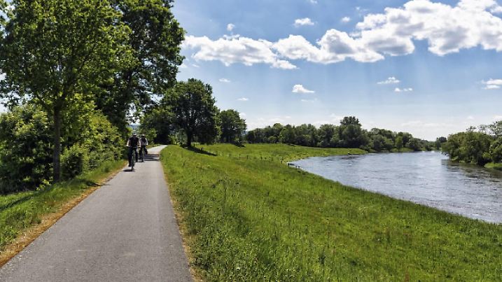 Der Weser-Radweg ist seit fünf Jahren in Folge Deutschlands beliebtester Radweg.
