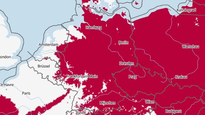 Frost in Deutschland, am 11. und 12. Februar
