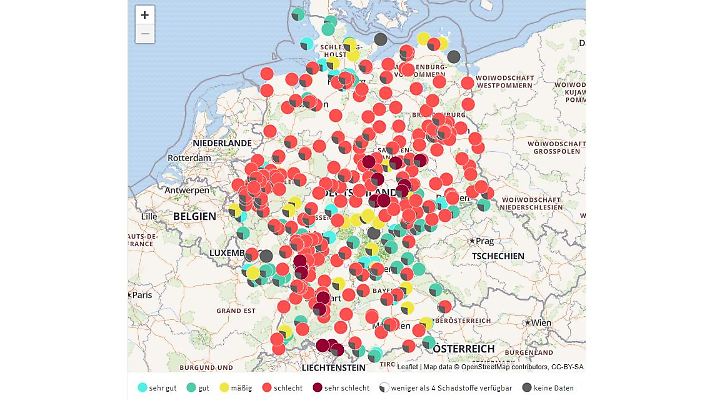 Die Luftqualität am 11. Februar 2024