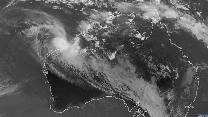 Typhun Zelia vor der australischen Küste