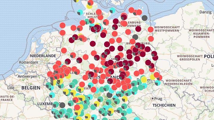 Luftqualität in Deutschland am 13. Februar, 2025