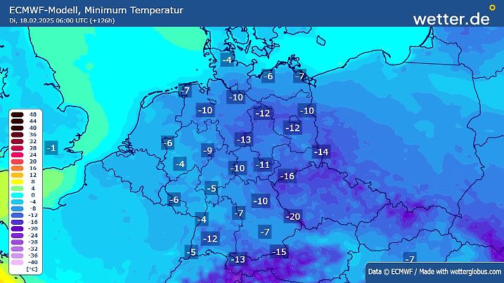 Bis rund -20 Grad: In den Nächten wird es bald eisig kalt, vor allem zu Beginn der neuen Woche!