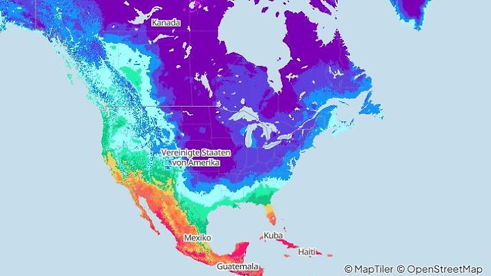 Wetter für Nordamerika am Donnerstag, 20.02.2025