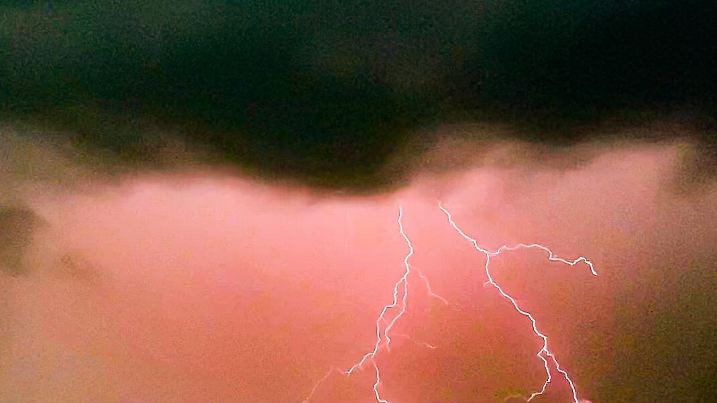 Spanien, Gewitter über Port d Andratx, Mallorca Ballearen ,Mallorca, schwere Gewitter, wie hier in Port Andratx, Blitze, Wetterleuchten, Unwetter, *** Ballearen ,Mallorca, heavy thunderstorms, like here in Port Andratx, lightning, weather lightning, thunderstorms,