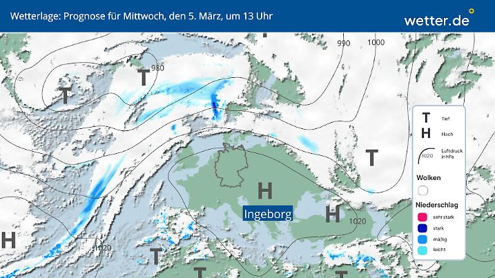 Wetterlage am 5. März 2025