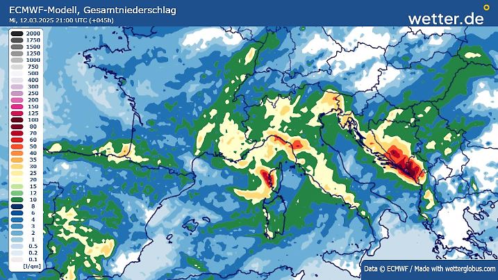Mittelmeer Regen