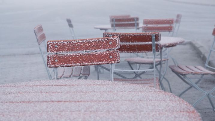 Frostiges Fichtelberg