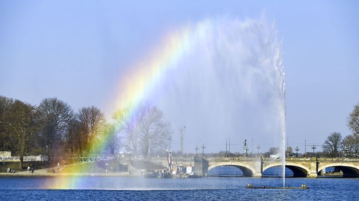 Frühling ist's: Sonnenwochenende an der Hamburger Alster