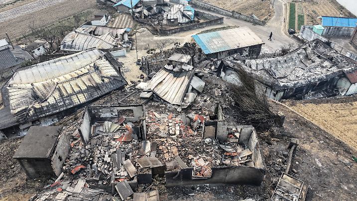 Zesrtörtes Haus in Yeongyang/Südkorea