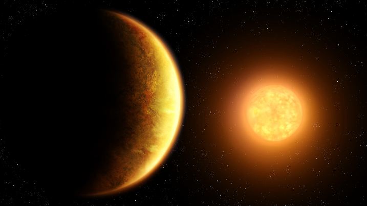 Ein Exoplanet in direkter Nähe zu seinem Stern