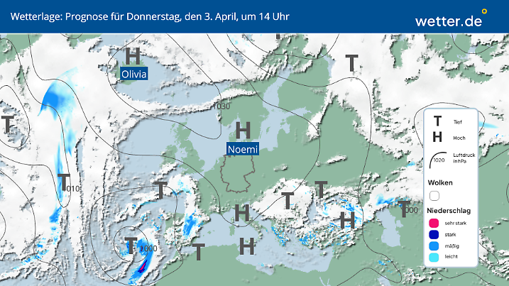 Wetterlage in Deutschland